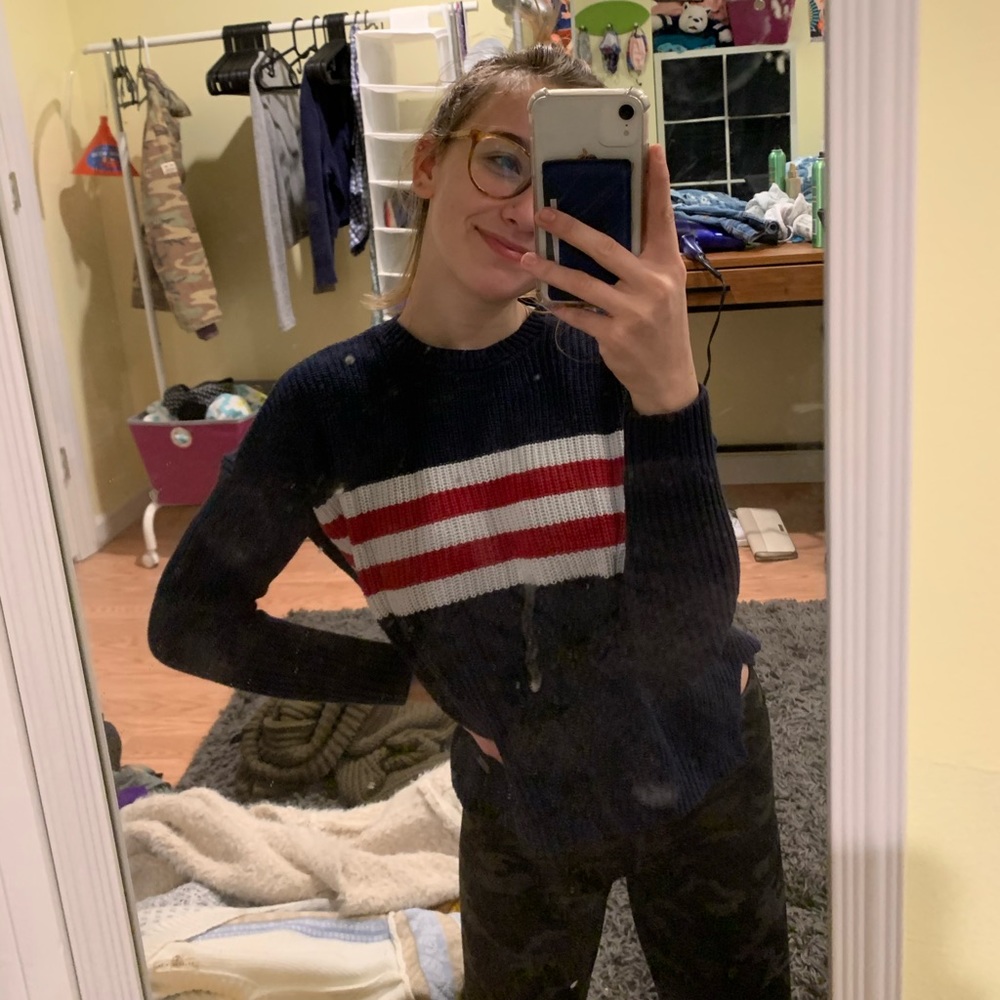 hollister striped sweater